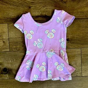 Wild Rich Kids Disney Mickey Minnie lollipop skirted leotard